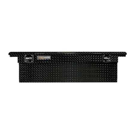 Camlocker 71in Low Profile Crossover Truck Tool Box, Gloss Black Aluminum KS71LPGB